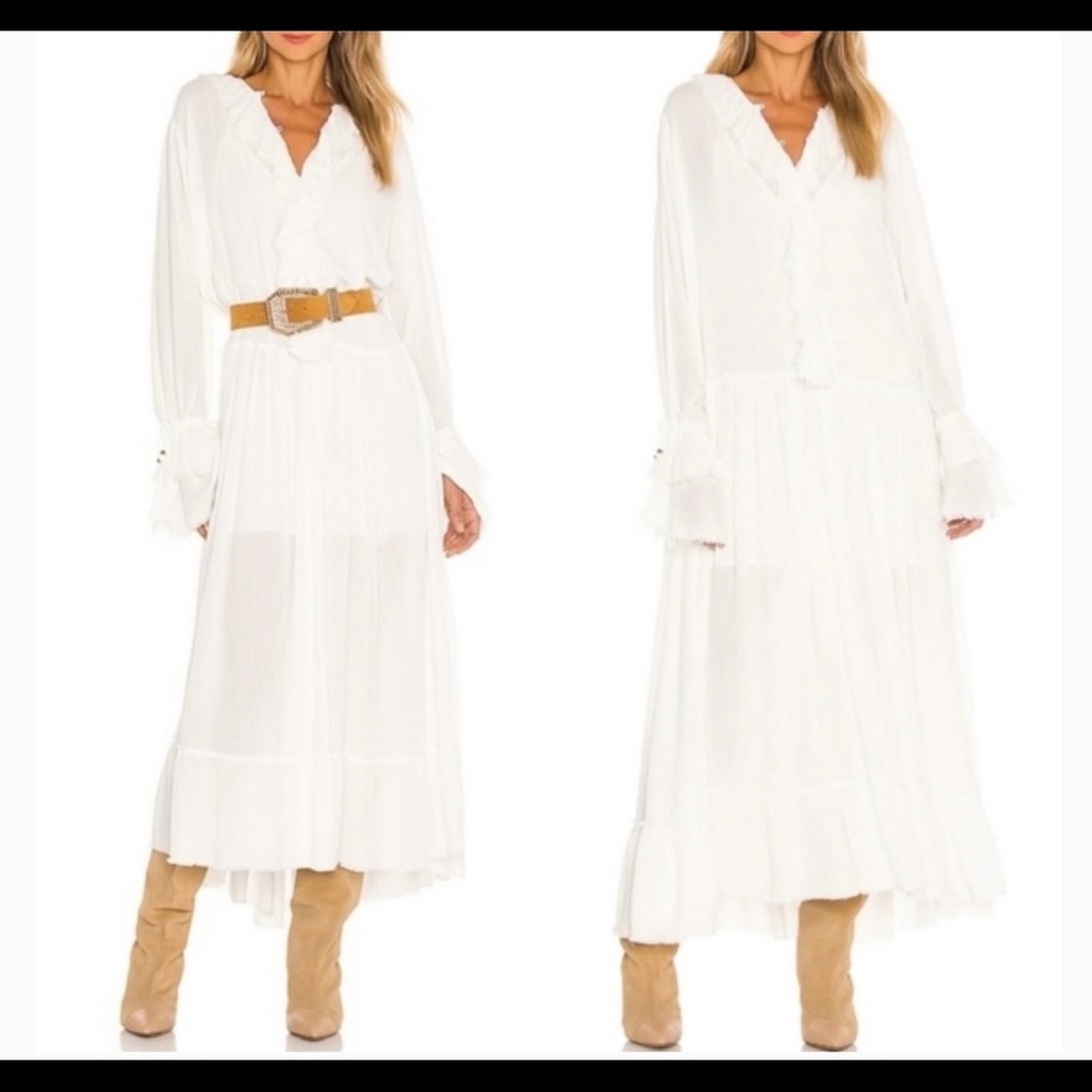 Free People Ivory Large Maxi Dress